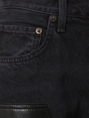 Jeans distressed di cotone Agolde nero