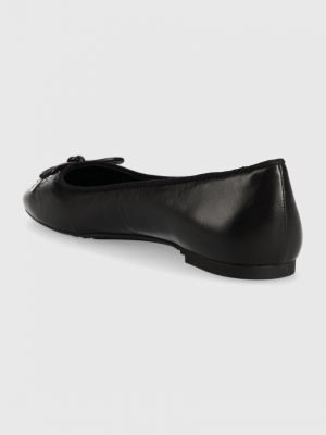 Bőr balerina cipők Michael Michael Kors fekete