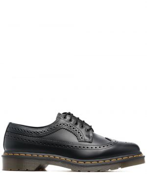 Blonder lær snøring brogues Dr. Martens svart