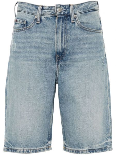 Højtaljet denimshorts Tommy Hilfiger blå