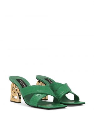 Mules Dolce & Gabbana zelené
