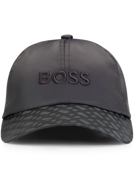 Işlemeli beyzbol şapkası Boss gri