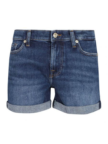 Stern jeans shorts 7 For All Mankind blau