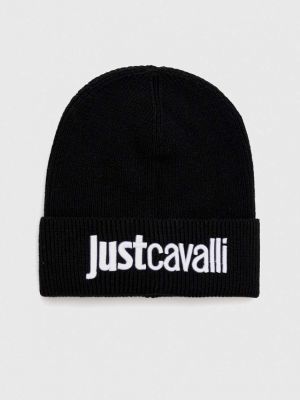 Vlněný čepice Just Cavalli černý