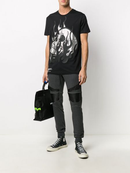 Marškinėliai su spygliais Philipp Plein juoda