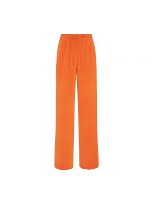 Spodnie relaxed fit Kiton pomarańczowe