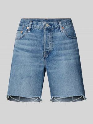 Szorty jeansowe z frędzli Levi's niebieskie