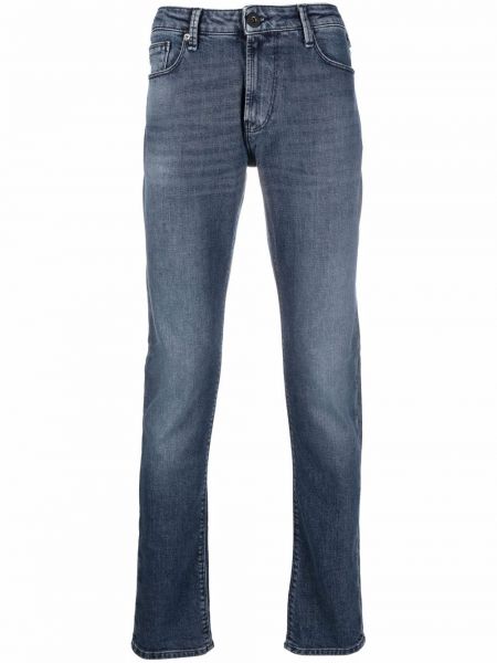 Slank skinny jeans Emporio Armani blå