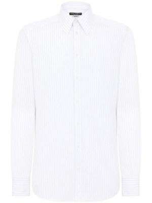 Bavlněná košile Dolce & Gabbana bílá