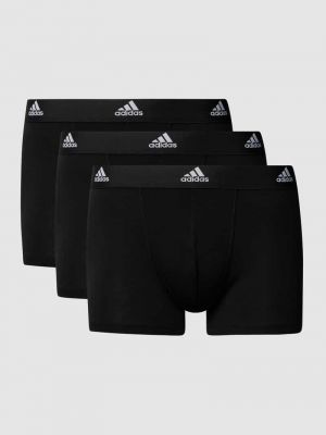 Bokserki bawełniane slim fit Adidas Performance czarne