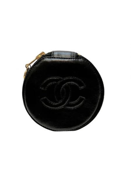 Kopertówka skórzana retro Chanel Vintage czarna