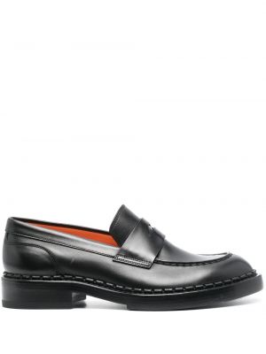 Pantofi loafer Santoni negru