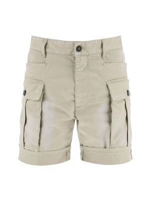 Szorty cargo casual Dsquared2 beżowe