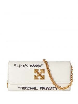 Peňaženka s potlačou Off-white biela
