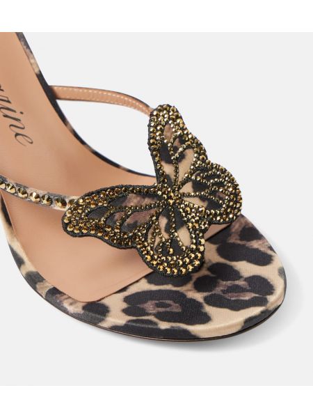 Leopar baskılı sandalet Blumarine