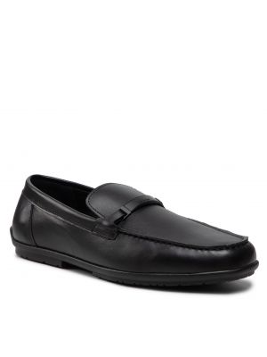 Mokasyny CALVIN KLEIN - Driving Shoe Metal HM0HM00430 Triple Black 00U