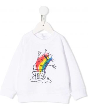 Trykt sweatshirt for jenter Stella Mccartney Kids hvit