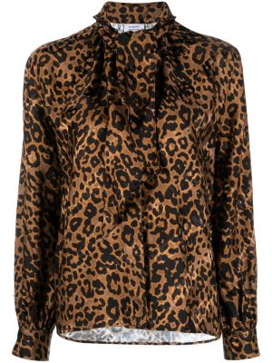 Bluse mit print mit leopardenmuster Vetements