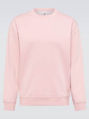 Bluza bawełniana Brunello Cucinelli różowa