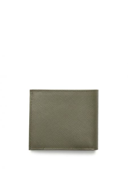 Kožená peněženka Prada zelená