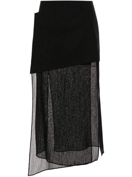 Vlněné sukně Gauchere černé
