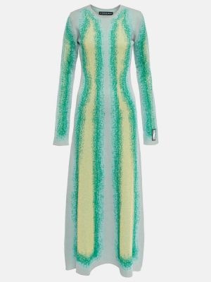 Dlouhé šaty s přechodem barev Y/project zelené