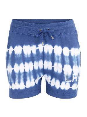 Lauren Ralph Lauren Pantaloni 'OSAVY-ATHLETIC'  alb / albastru