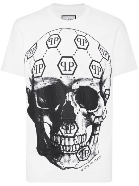 Rund hals t-shirt Philipp Plein hvid