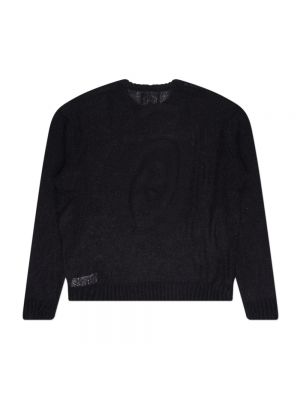 Sweter relaxed fit Stussy czarny