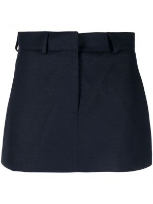 Lněné mini sukně The Frankie Shop modré