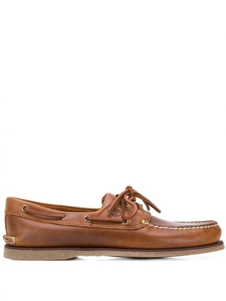 Ниски обувки с връзки с дантела Timberland кафяво