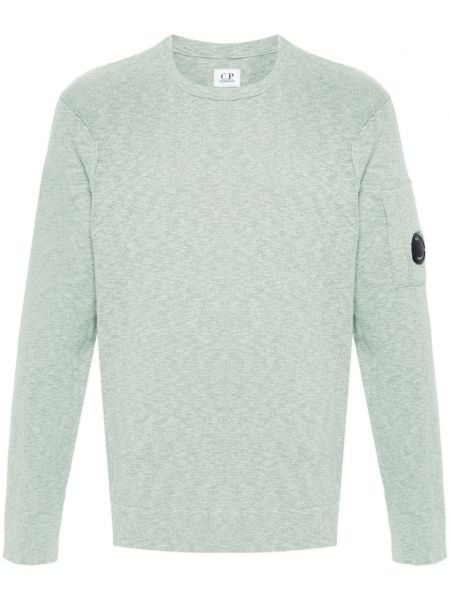 Плетен пуловер C.p. Company зелено