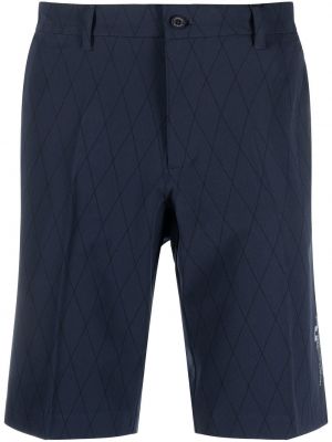 Argyle-mønstret bermudashorts J Lindeberg blå