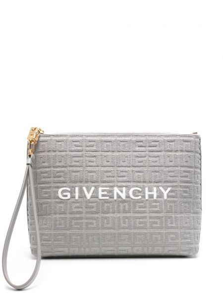 Пътна чанта бродирани Givenchy сиво