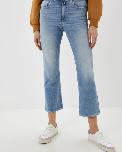 Кожаные джинсы Replay коричневые