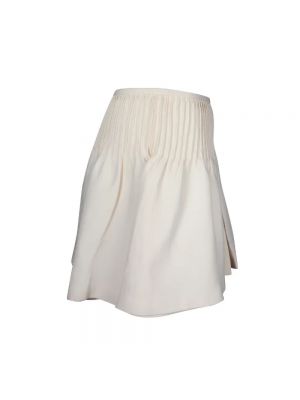 Spódnica wełniana Valentino Vintage beżowa