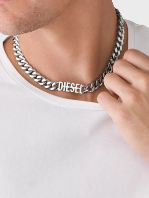 Ожерелье Diesel серебряное