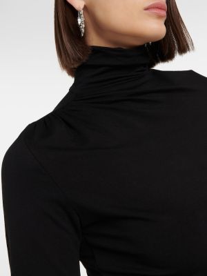 Džemperis ar augstu apkakli džersija Marant Etoile melns