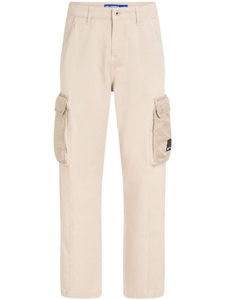 Pantalon droit Karl Lagerfeld Jeans beige