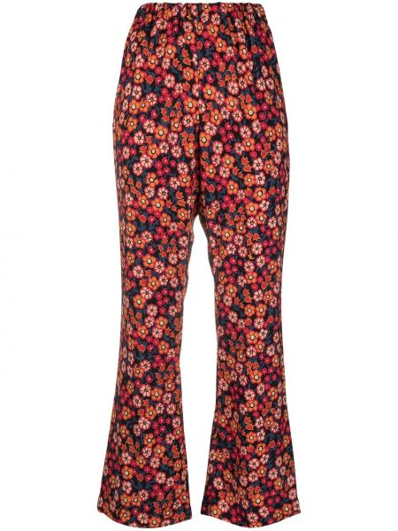 Pantalones de flores Marni rojo