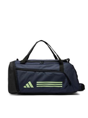 Dryžuota sportinis krepšys Adidas mėlyna