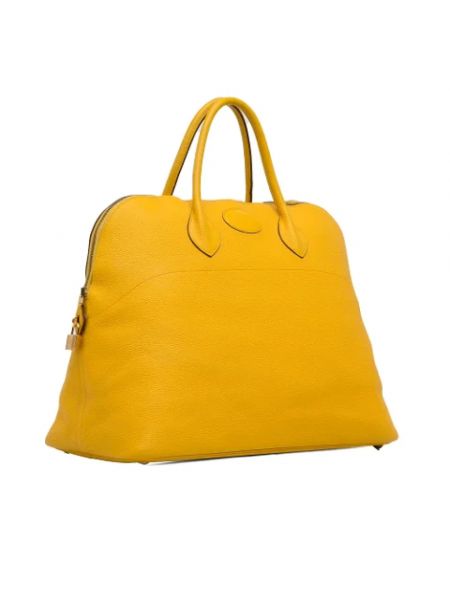 Torba podróżna skórzana Hermès Vintage żółta