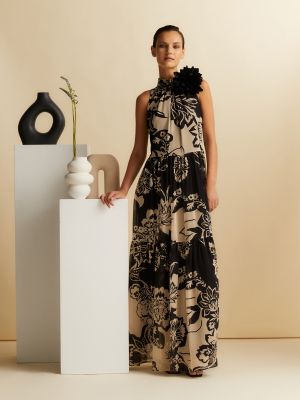 Mini vestido con estampado Woman Fiesta El Corte Inglés negro