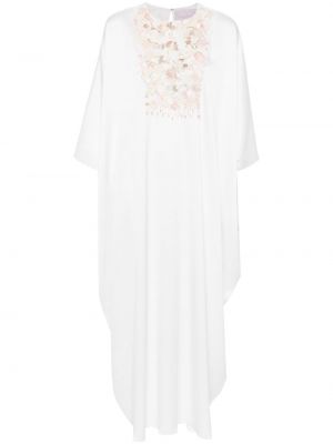 Kleid mit stickerei Shatha Essa weiß