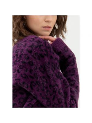 Suéter de cuello redondo Fracomina violeta