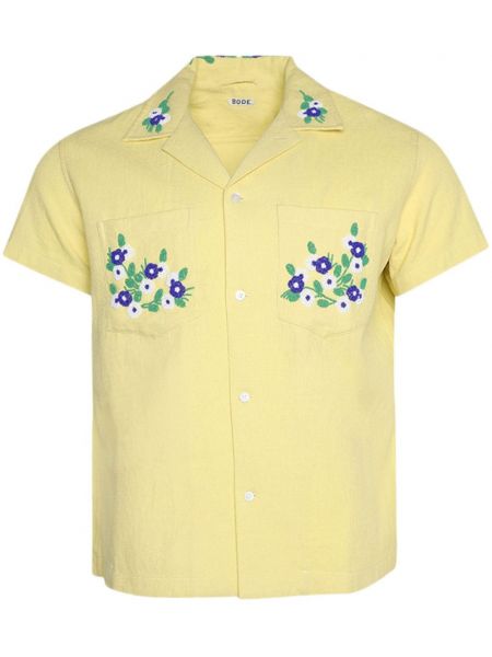 Košile s korálky Bode žlutá