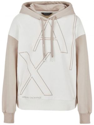 Fleece hoodie mit print Armani Exchange