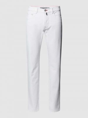 Jeansy skinny z kieszeniami Pierre Cardin białe