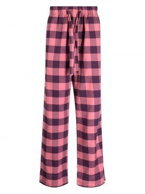 Карирана памучна пижама Tekla