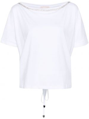 Памучна тениска Liu Jo бяло